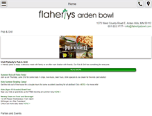 Tablet Screenshot of flahertysbowl.com